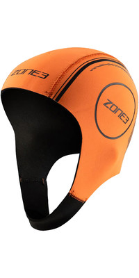 2023 Zone3 Neoprene Swimming Cap NA18UNSC1 - Orange